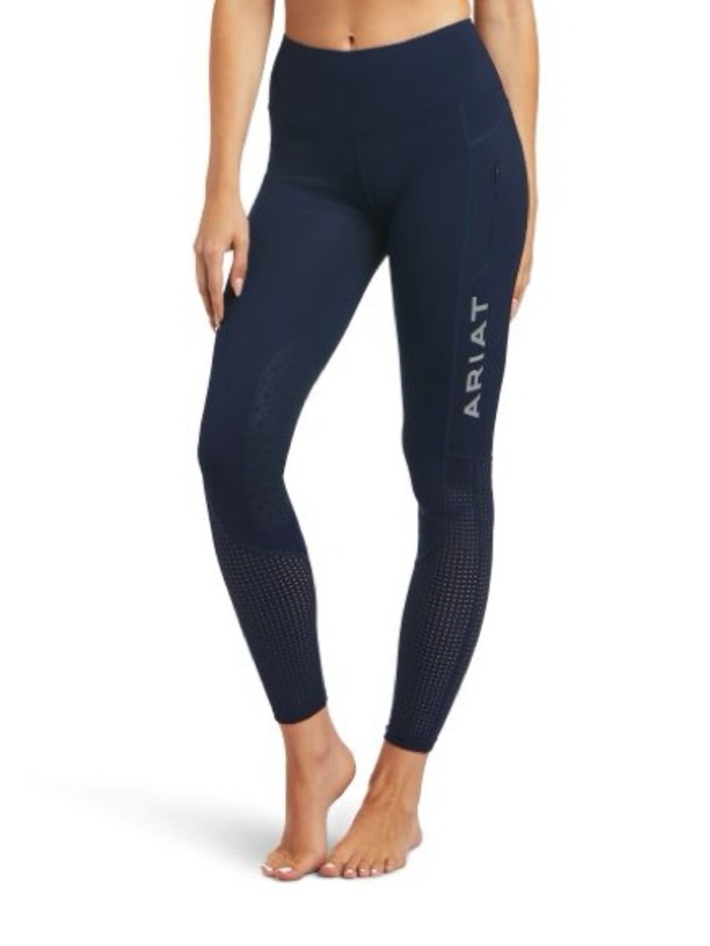 Ariat Navy Blue Knee Patch Tights Leggings Women Equestrian Size Medium